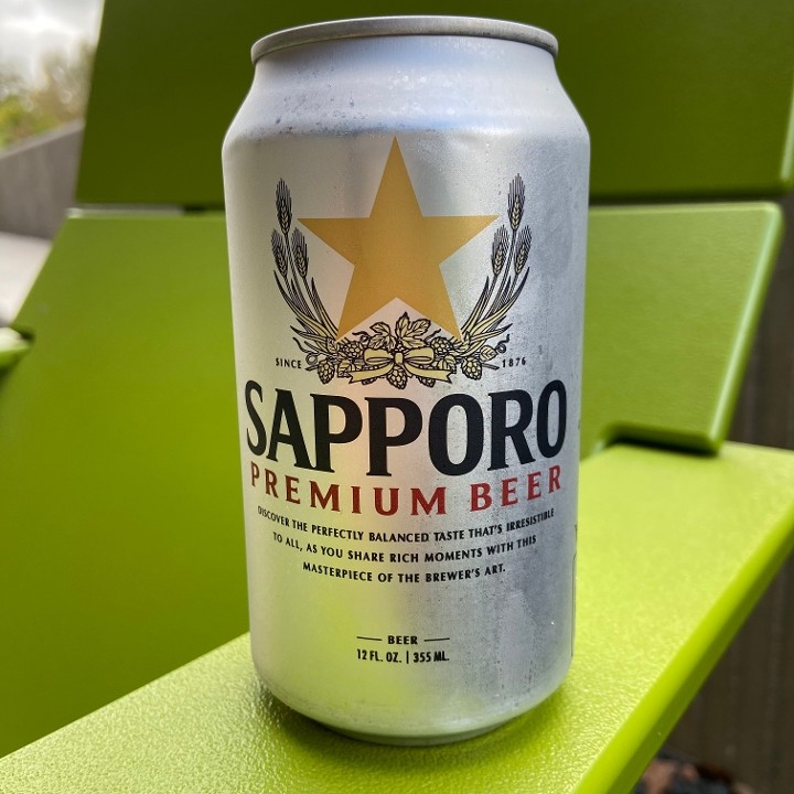 Sapporo premium 12oz can