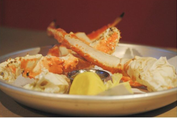 Steamed Alaskan King Crab