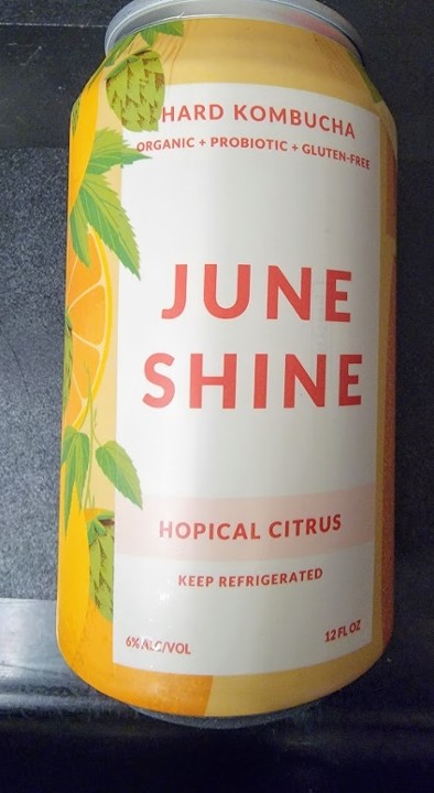 JuneShine Hopical Citrus Hard Kombucha CAN