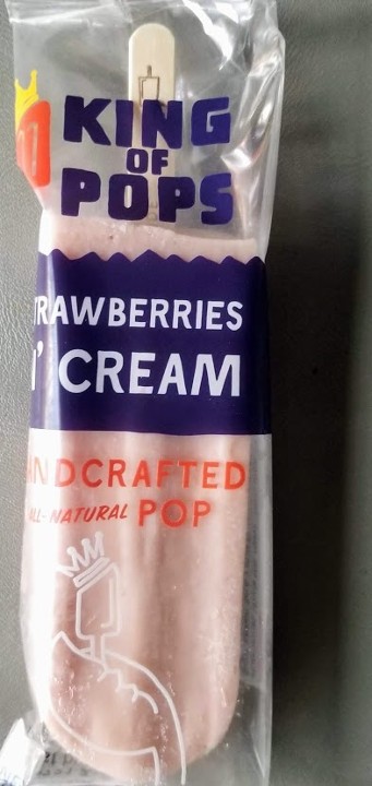 KING OF POPS Strawberries & Cream Pop