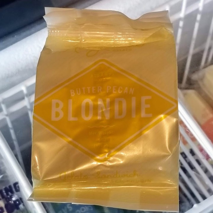 Butter Pecan Blondie Gelato Sandwich