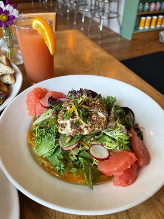 Roasted Beet, Warm Goat Cheese & Grapefruit Salad (GF)