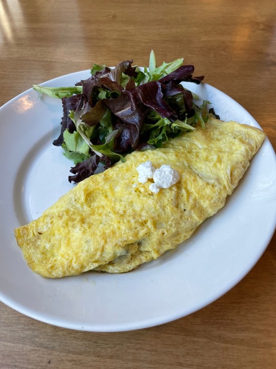 Zucchini & Goat Cheese Omelette