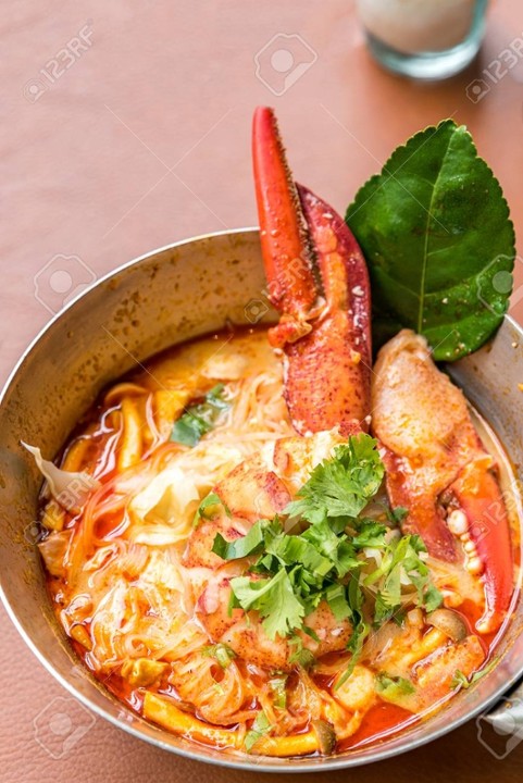 LS5. Lobster Tom Yum Lemongrass Noodle Soup (NS8)