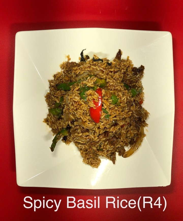 R4. Ayuttaya Basil Spicy Fried Rice -Lunch