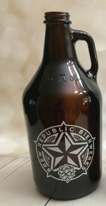 64oz Glass Growler