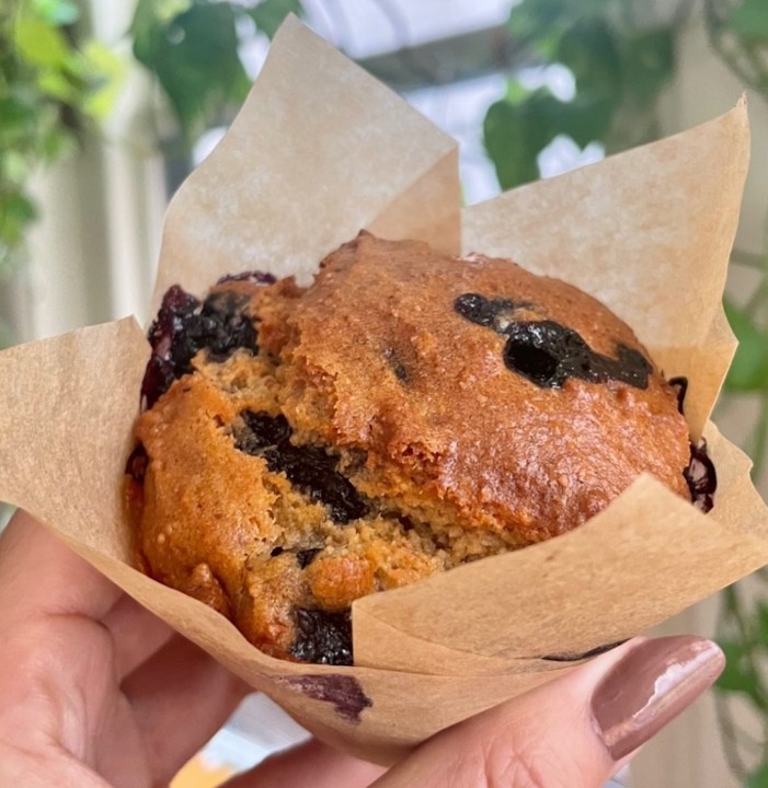 Organic Protein-Packed Almond Butter Blueberry Muffin