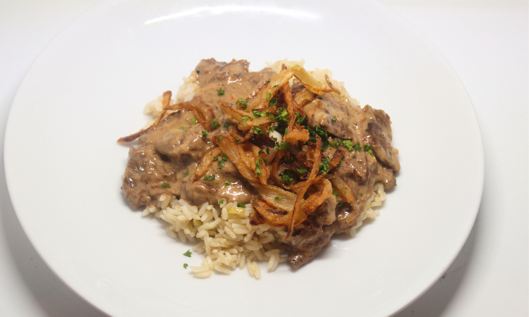 Beef Tips & Rice (Tuesday)