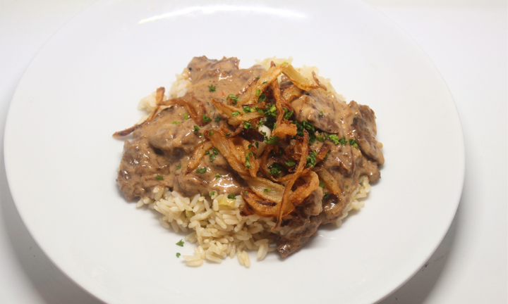 Beef Tips & Rice (Tuesday)