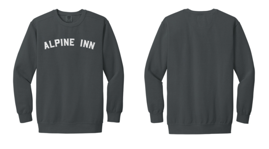 Alpine Inn Gray Crewneck Sweatshirt