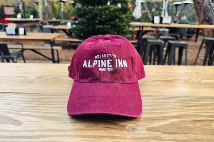 Red Embroidered Dad Hat