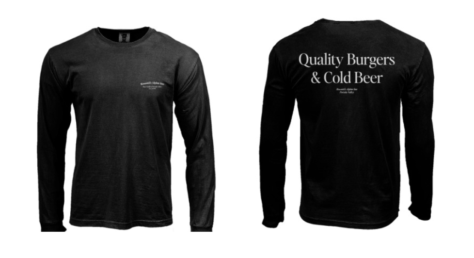 Quality Burgers & Cold Beer - Black Long Sleeve