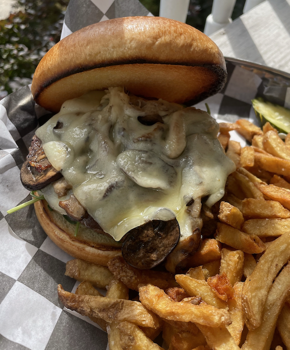 Mushroom Swiss Burger