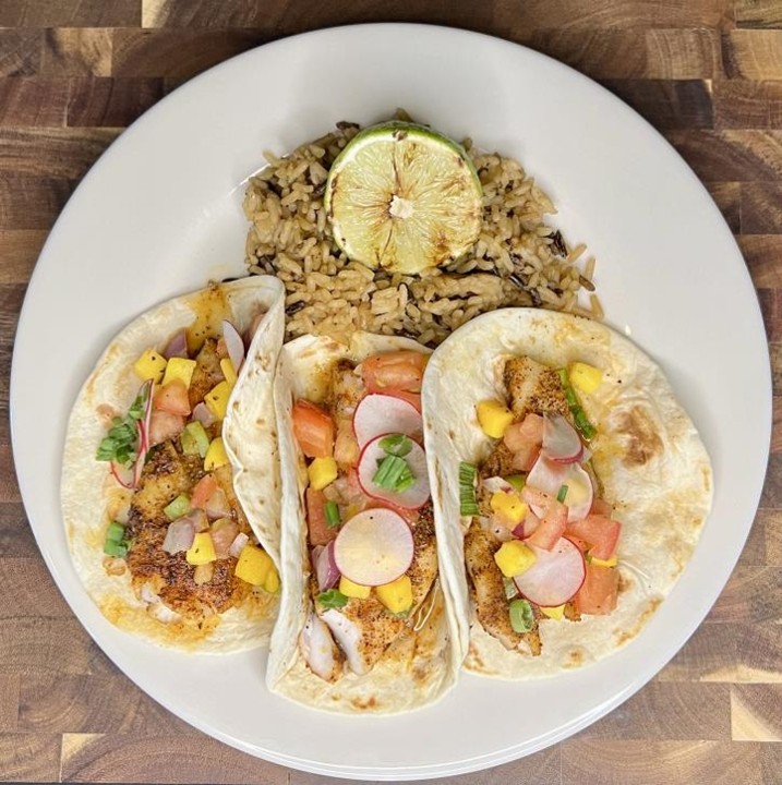 Blackened Snapper Tacos Lunch