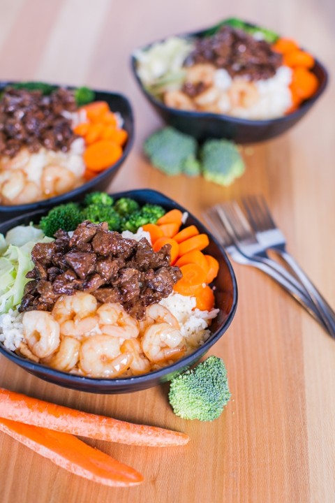 Shrimp and Beef Bowl
