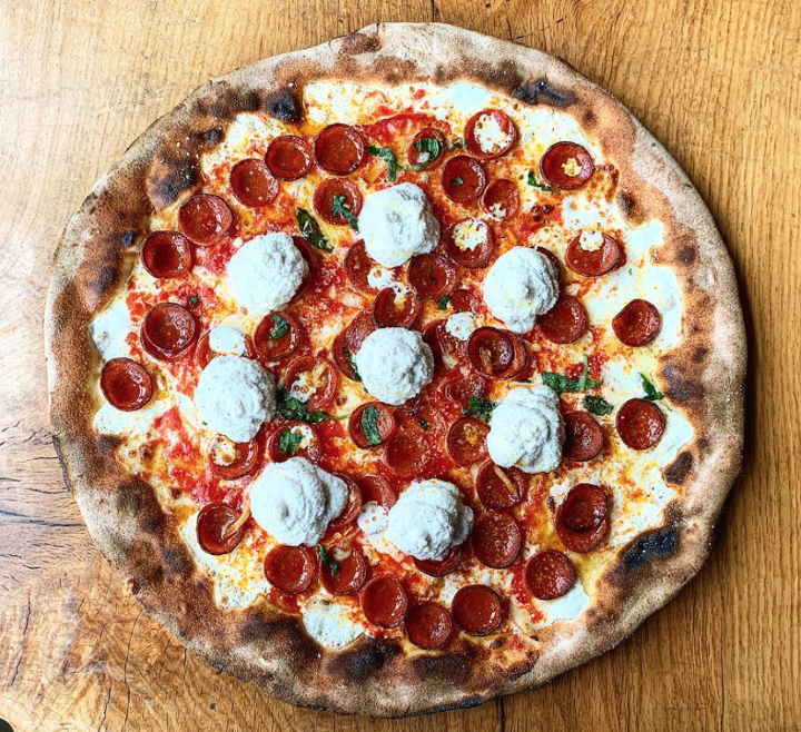 Pepperoni & Whipped Ricotta Pizza