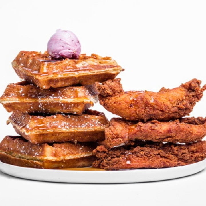 Vegetarian Classic Chicken & Waffles