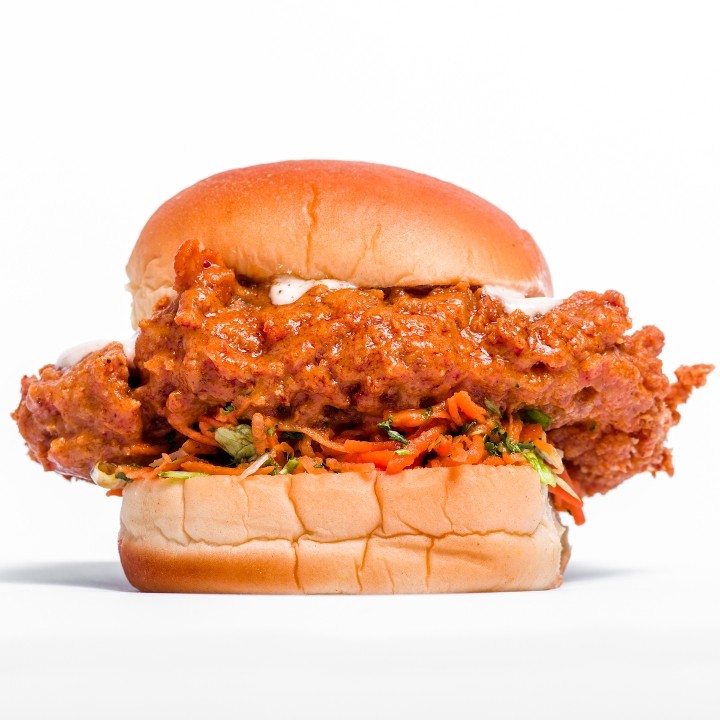 Vegetarian Buffalo Chicken Sandwich