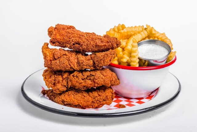 Vegetarian Honey Lemon Pepper Chicken & Fries