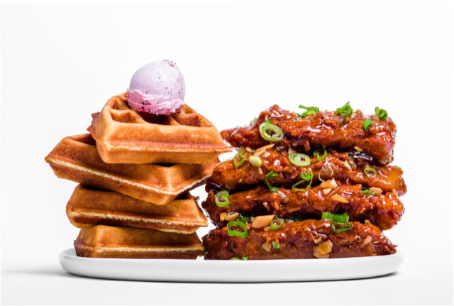 Maple Chipotle Chicken Tenders & Waffles