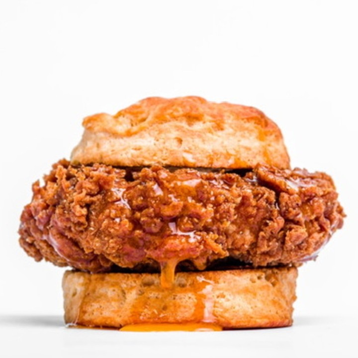 Spicy Honey Butter Chicken Biscuit