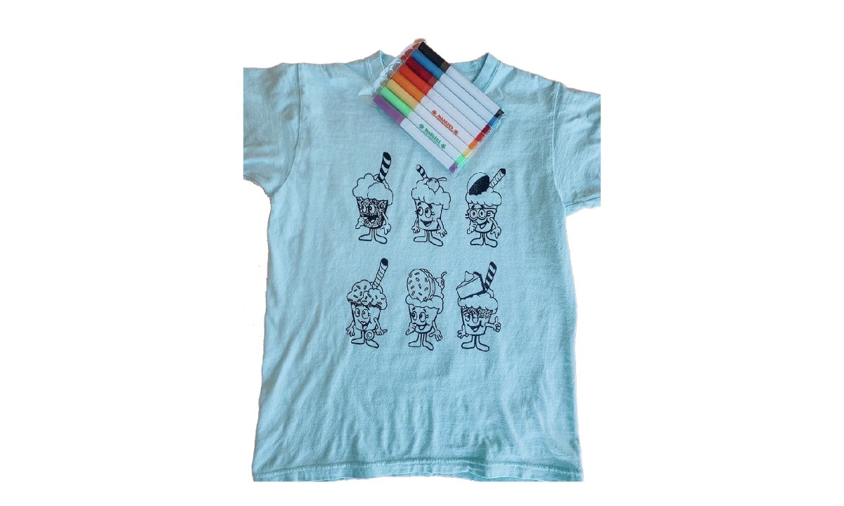 Kid's Color-Your-Own Shake T-Shirt