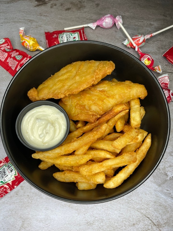 Fish & Chips (kids) with fries