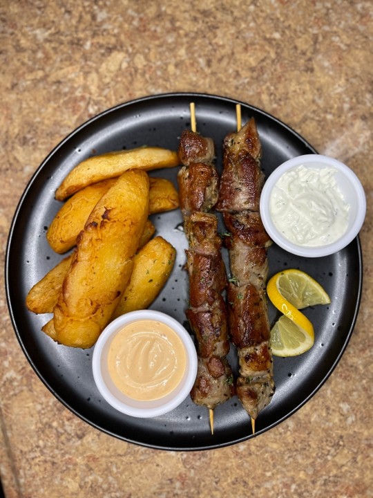 Pork Souvlaki Platter