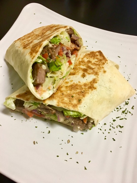 Steak Souvlaki Wrap