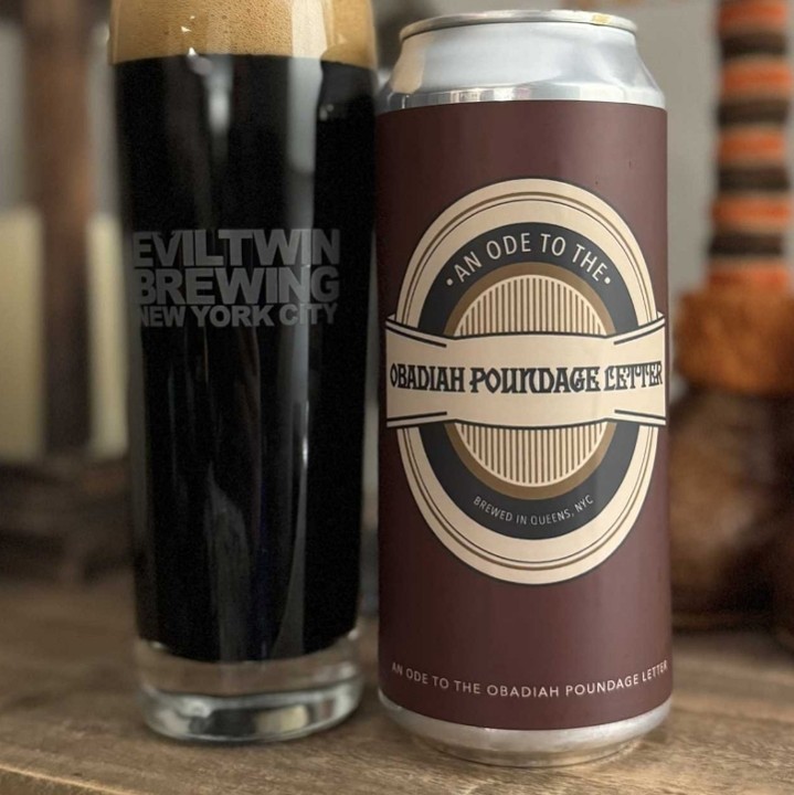 Evil Twin - An Ode To The Obadiah Poundage Letter - 16oz Cans