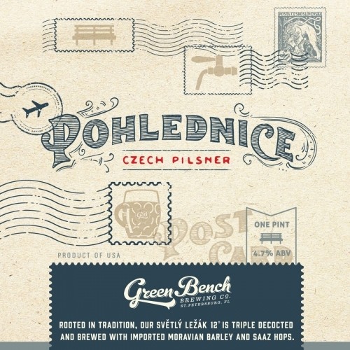 Green Bench - Pohlednice - 16oz Cans