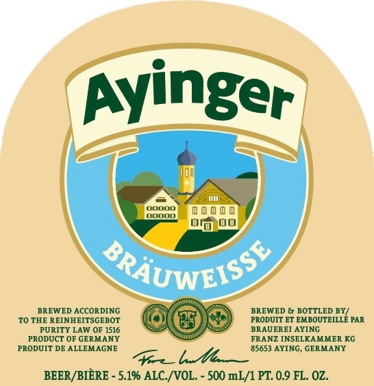 Ayinger - Brauweisse - 500ML Bottle