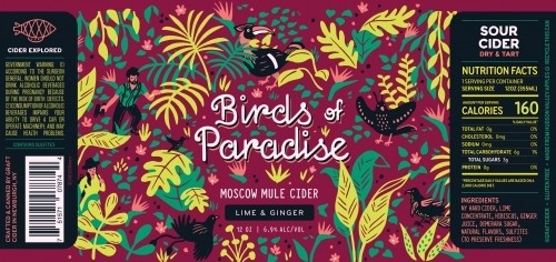 Graft Cider Birds Of Paradise - Moscow Mule - 12oz Cans