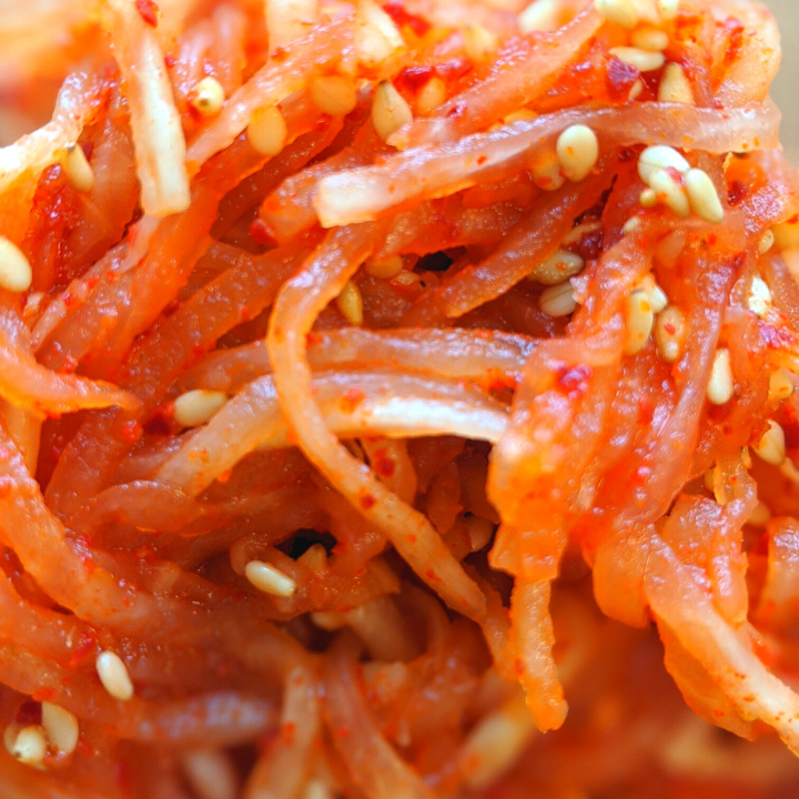 Spicy Kimchi'd Daikon