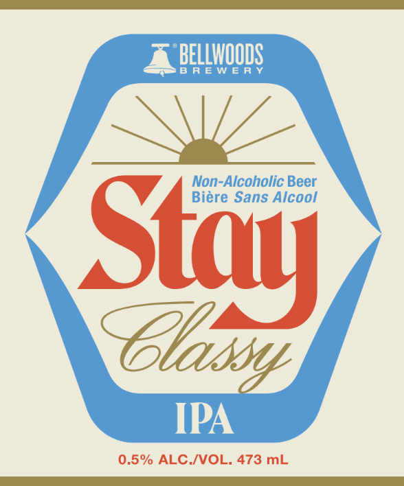 Bellwoods Brewery - Non-Alc - Stay Classy IPA - 16oz Can