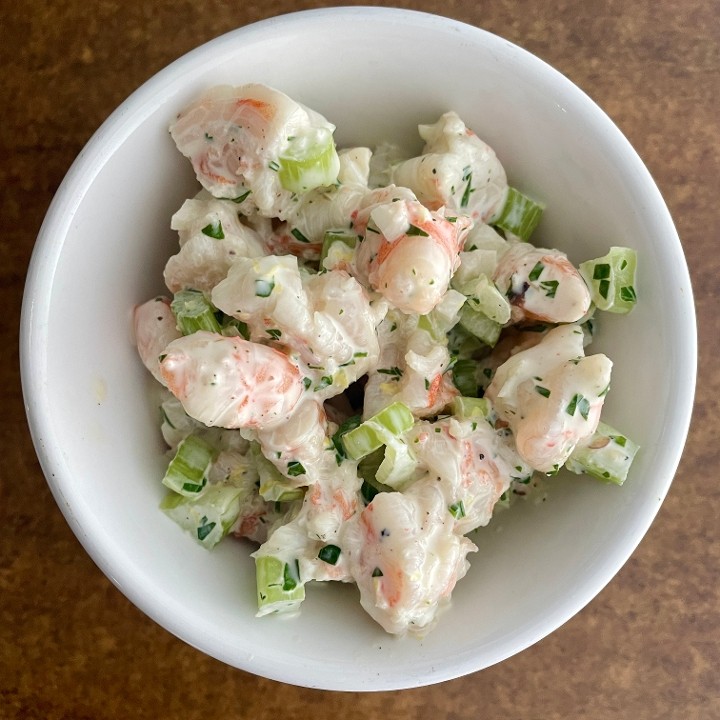 Shrimp & Sunchoke Salad with lemon aioli and herbs