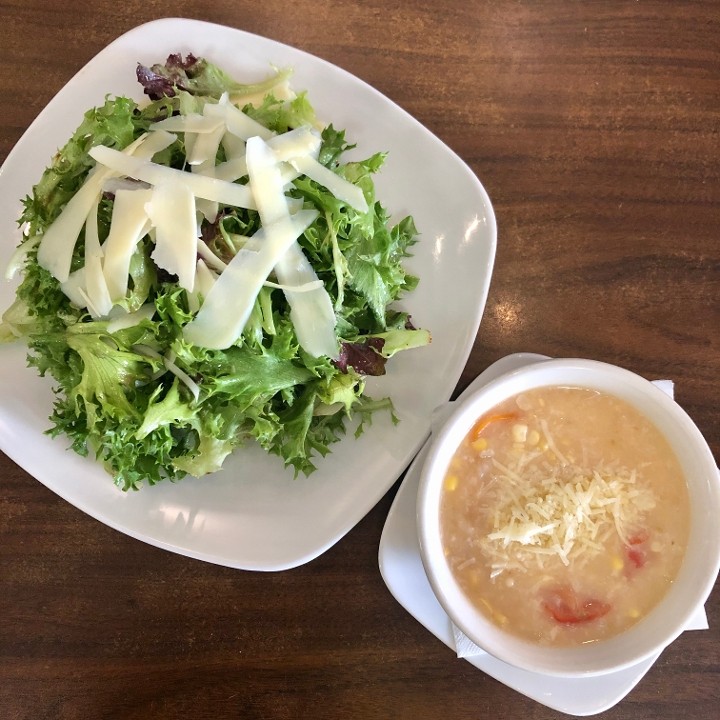 Cup of soup & Large green salad