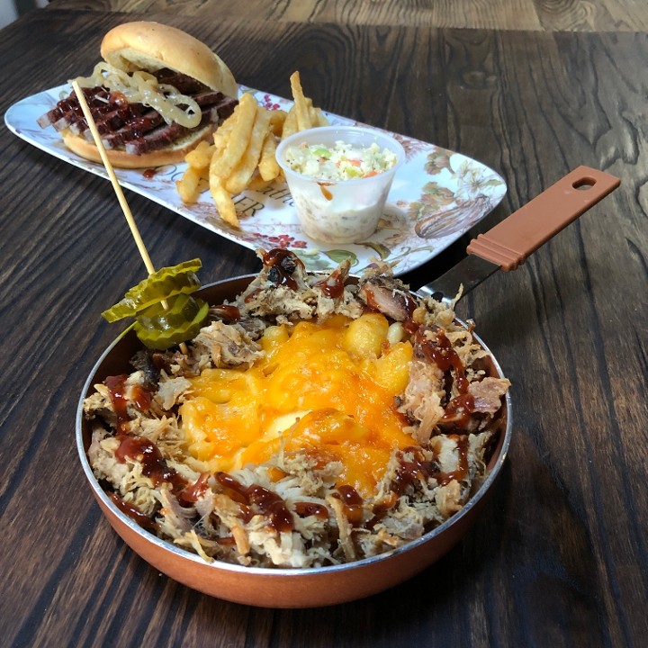 Pulled Pork Bowl With Mac 'n Cheese