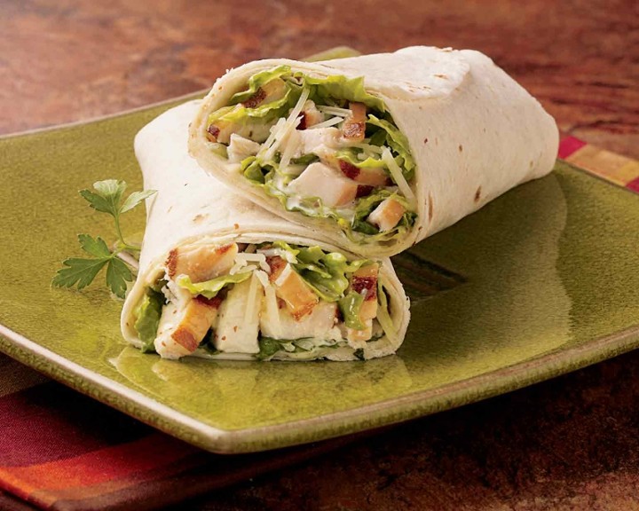 Battered Dipped Chicken Caesar Wrap