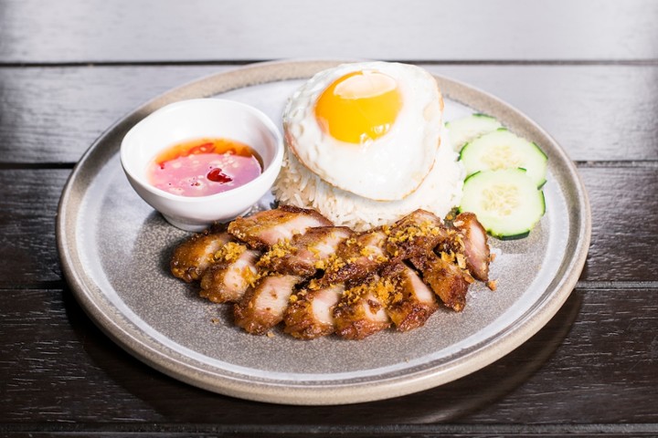 Deep-Fried Pork Belly over Rice