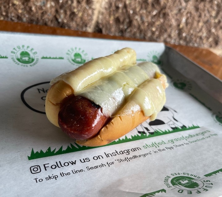 Aged Cheddar Texas Wagyu Hot Dog