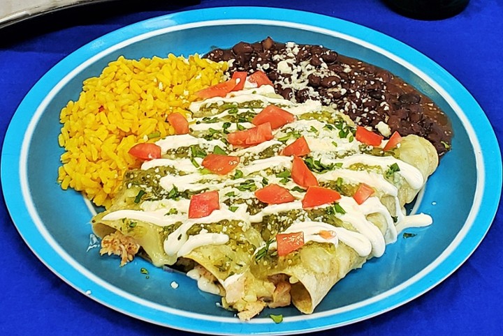 Chicken Spinach Enchiladas