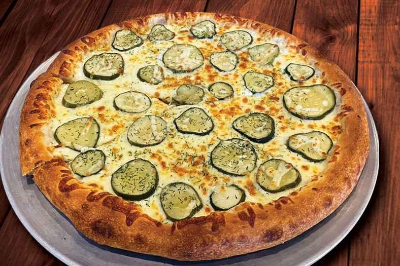 Personal Dill Pickle Pizza