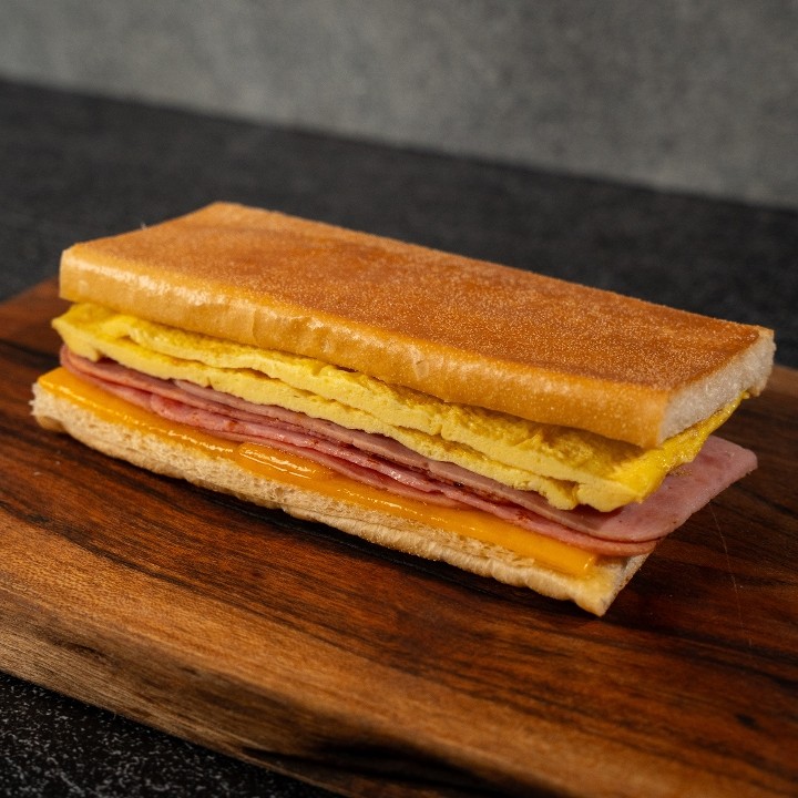 Ham egg and cheese sandwich