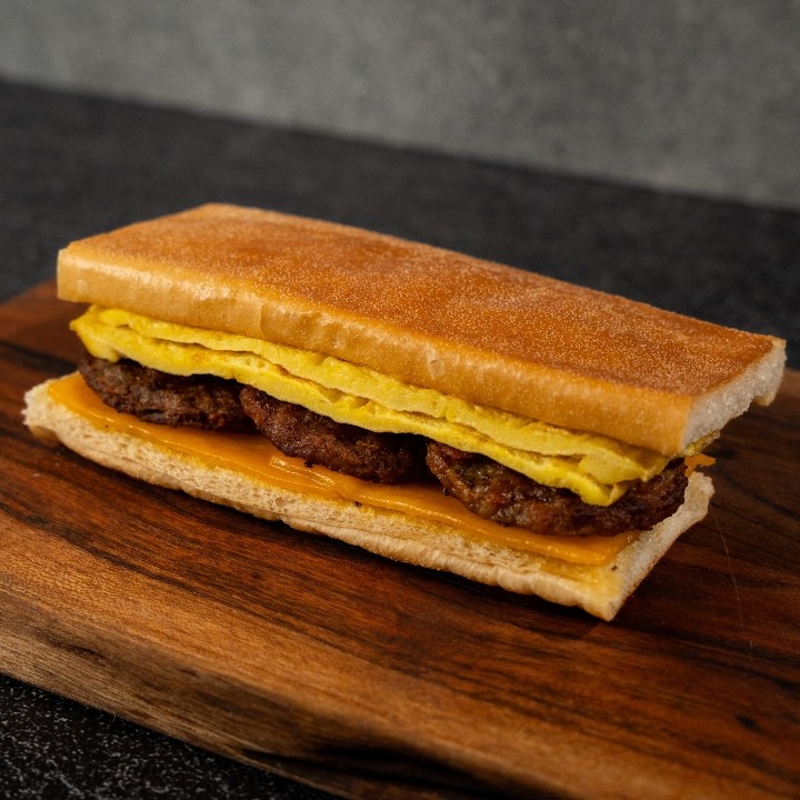 Sausage Egg and cheese sandwich
