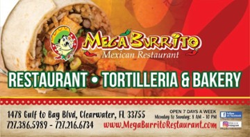 Mega Burrito 1478 Gulf to Bay Blvd