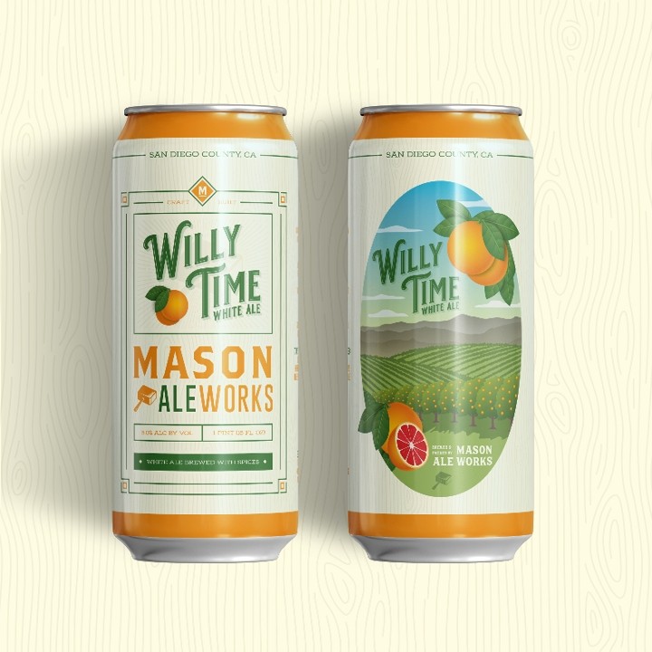Mason Willy Time 16oz 6-Pack
