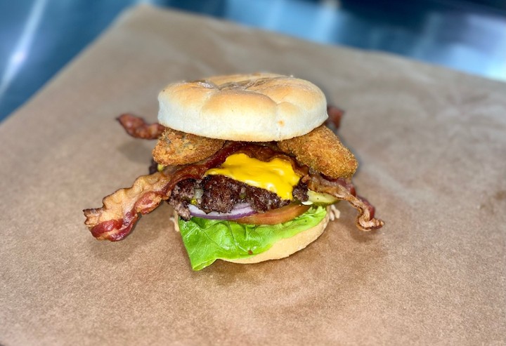 Jalapeno Cream Cheese Bacon Burger