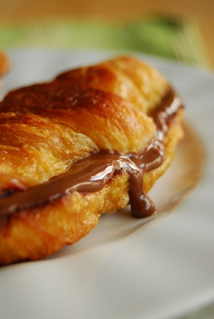 Nutella Croissant filled with Nutella