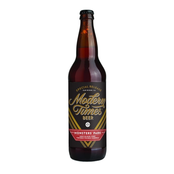Monsters' Park Aged in Ruby Port Finished Whiskey Barrels-22oz